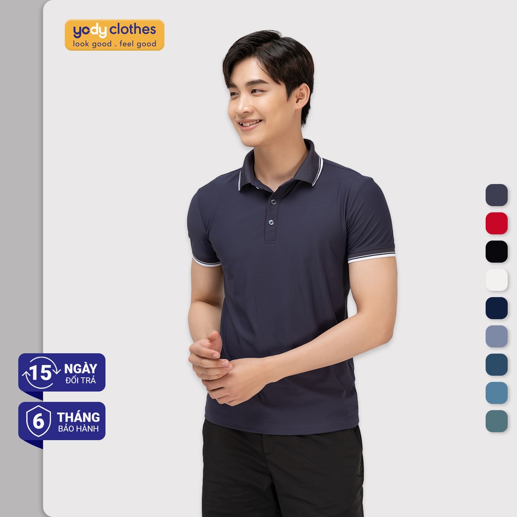 [Mã WABRYD221 giảm 10% đơn 250K] Áo thun polo nam cổ bẻ YODY airycool tay ngắn thoáng mát chuẩn form APM3959