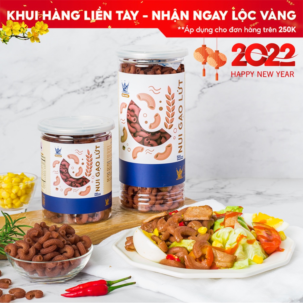 Nui Gạo Lứt VUA YẾN MẠCH Ăn kiêng Hữu cơ Organic Healthy food 250gr | BigBuy360 - bigbuy360.vn