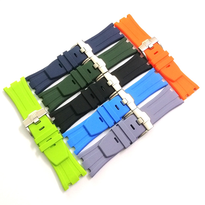 Dây Đeo Đồng Hồ Bằng Cao Su silicone Mềm 15703 28mm Nhiều Màu Tùy Chọn logo Audemars Và Piguet
