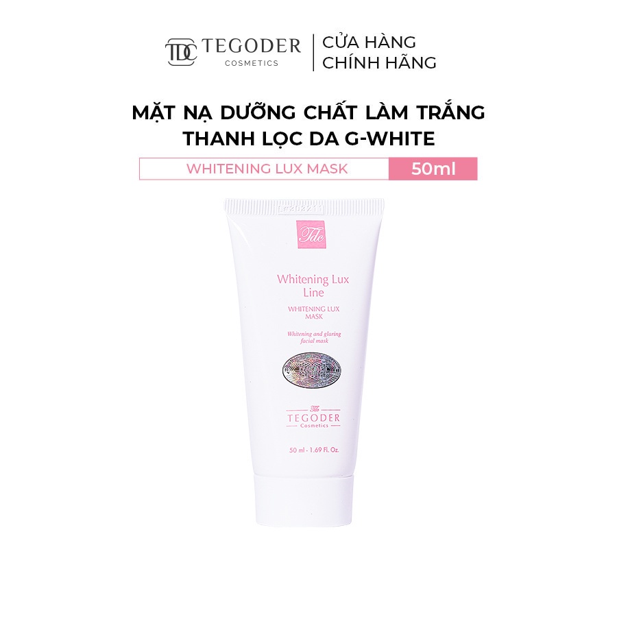 Mặt nạ dưỡng chất làm trắng thanh lọc da G-White Tegoder Whitening lux mask 50 ml mã 1098