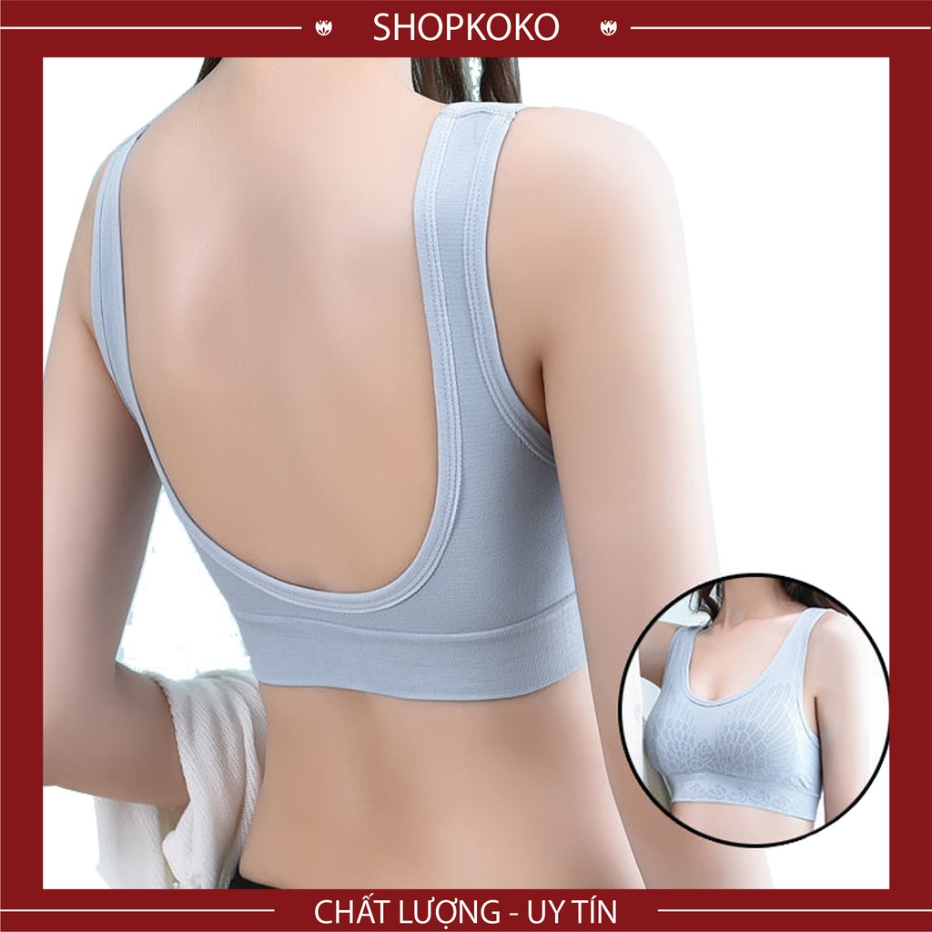 Áo Bra Tập Gym Nữ 🌷 FREESHIP 🌷 Áo Lót Nữ Bra Quây Cotton Cho Bạn Gái 6 Màu- 7702