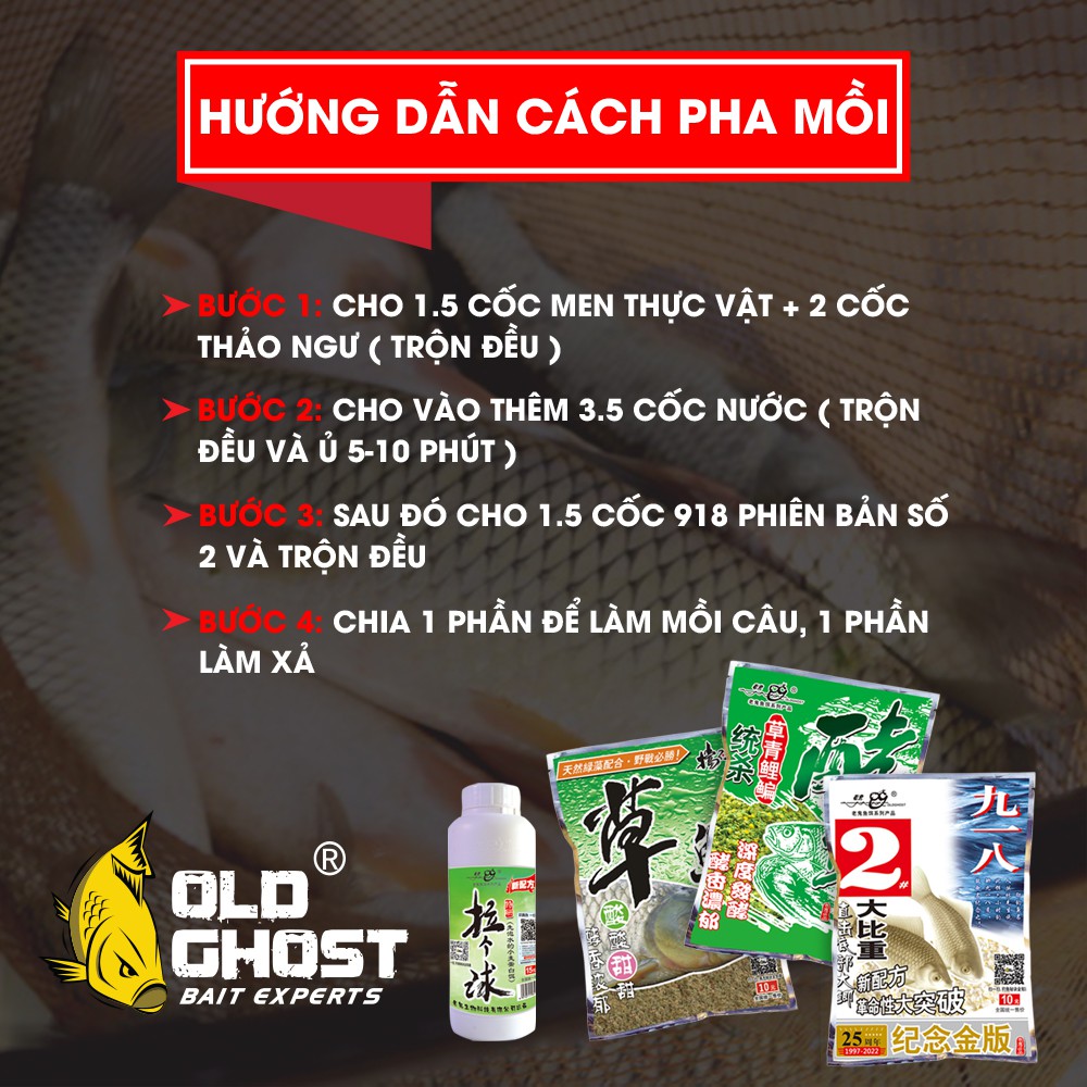 Mồi Câu Cá Trắm Cỏ To Cực Nhạy - Mồi Câu Lão Quỷ Bài Mồi Chuyên Câu Cá Trắm Đơn Giản Và Hiệu Quả Nhất