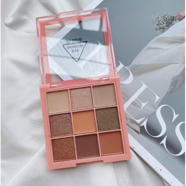 Bảng Phấn Mắt 9 ô VUÔNG NUDE 3048 Lameila nội địa sỉ rẻ lâu trôi chuẩn màu siêu đẹp nhũ mắt màu mắt matte eyeshadow | BigBuy360 - bigbuy360.vn