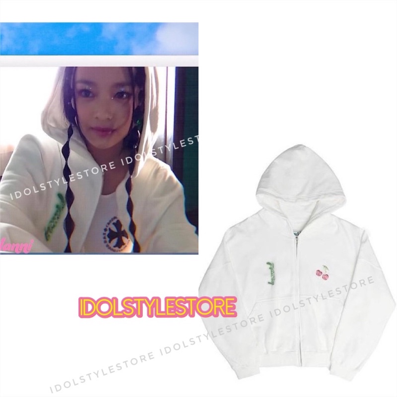 Áo khoác nỉ mũ như Hanni Newjeans Karina Aespa