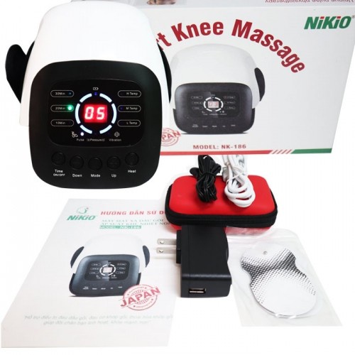 [GIÁ  SỐC] Máy massage đầu gối Nhật Bản Nikio NK-186 - Rung nóng, xung điện kết hợp áp suất khí