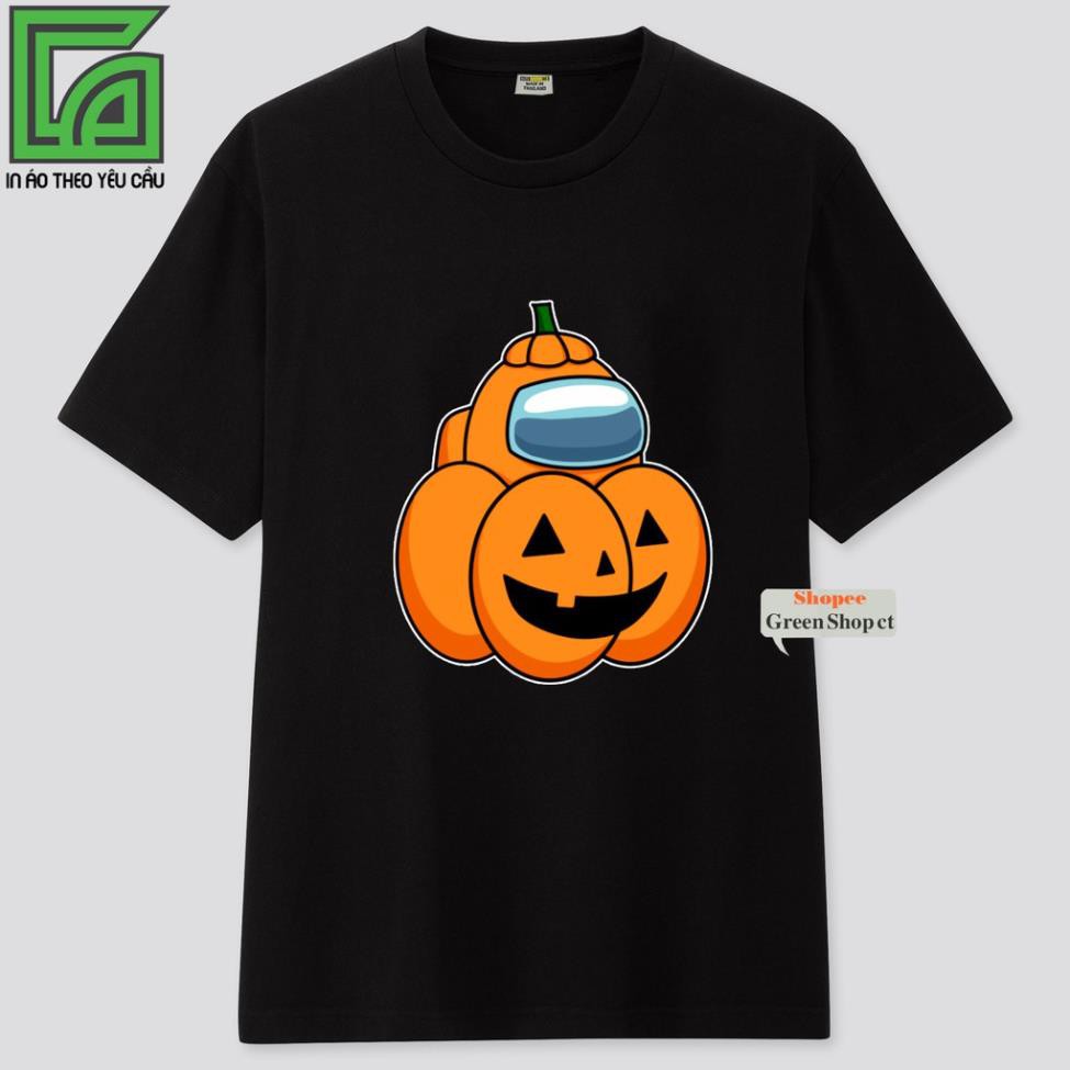 SALE- (HOT);Áo Thun Among Us Halloween Vải Thái S129 - áo game