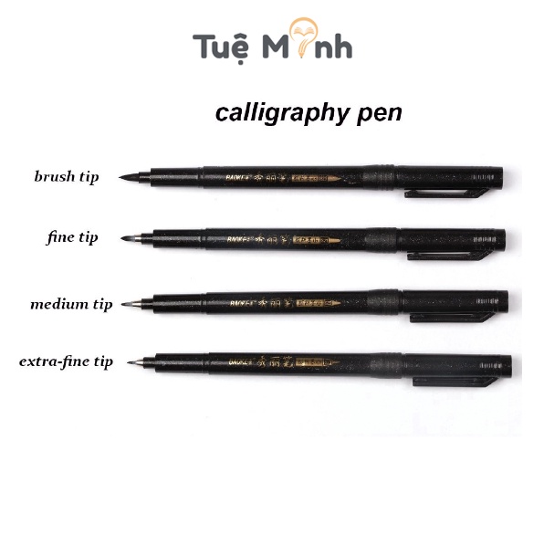 Bút brush viết calligraphy nét thanh nét đậm, thư pháp Baoke ngòi cọ lông B15