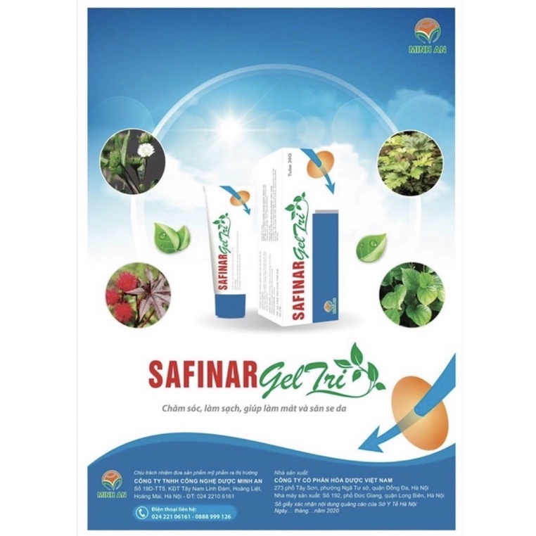 Gel bôi trĩ Safinar
