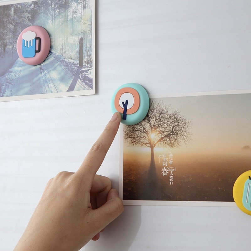 Nam Châm Hít Dính Tủ Lạnh Tranh Ảnh bảng từ ghi chú sticker hoạ tiết cute dễ thương Coleen