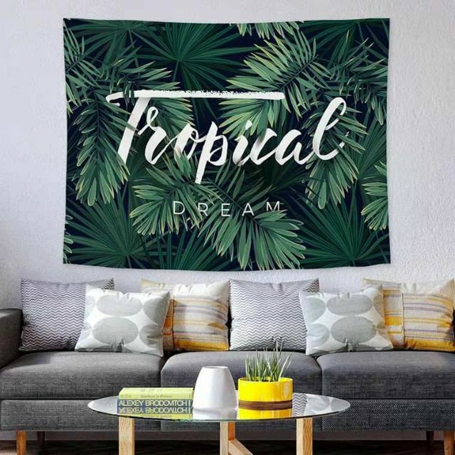 [ CÓ SẴN - RẺ VÔ ĐỊCH ] Tranh Vải Treo Tường Decor , Thảm Trang Trí ( Tặng Bộ Móc Treo Giá 35k )