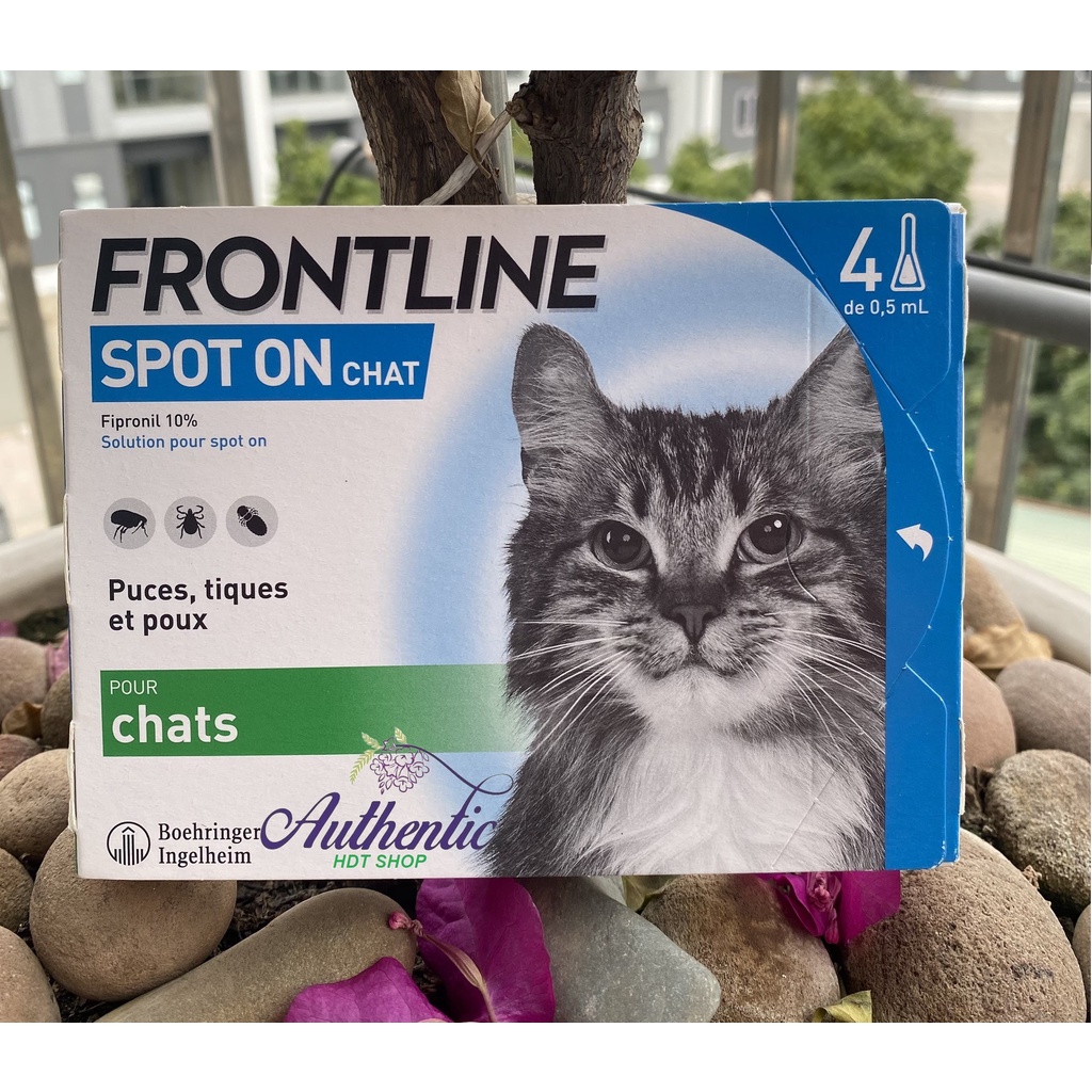 NHỎ GÁY CHO MÈO FRONTLINE Hộp 4 tuýp (Bill Pháp Nội Địa)