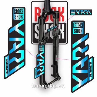 Tem decal dán phuộc xe đạp Rockshox YARI Ultimate 2021 | Tem phuộc xe đạp | Sticker phuộc xe đạp | Temxedap.vn