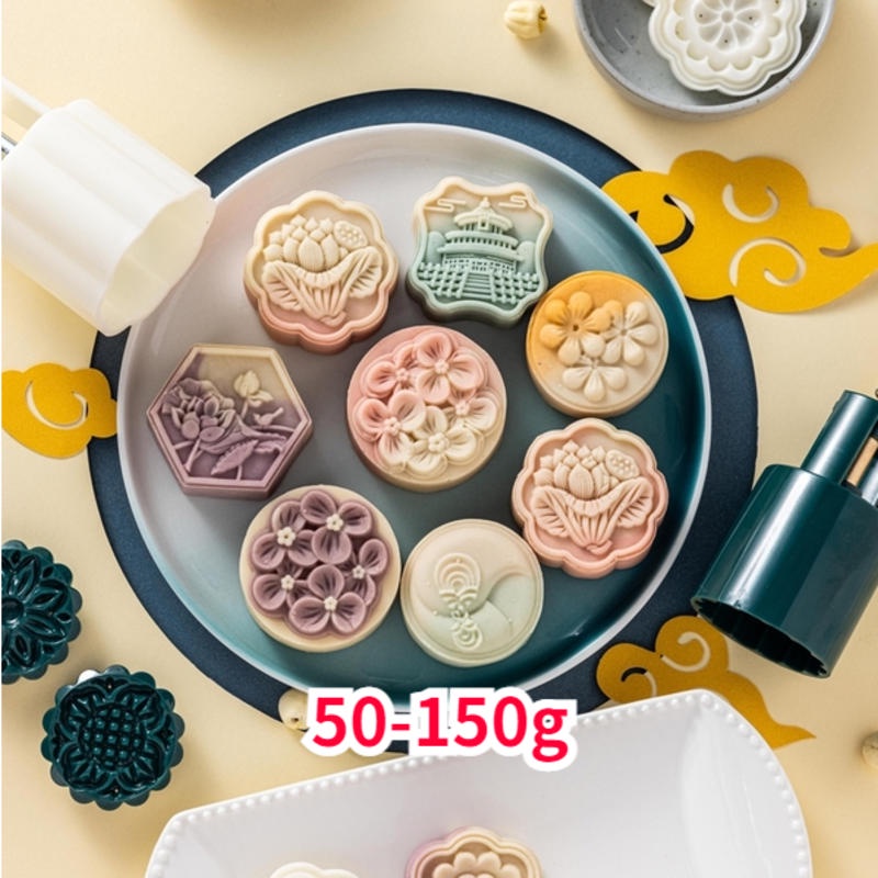 Khuôn Nhấn Làm Bánh Trung Thu Hình Vuông Cỡ Lớn 75g 150g 80g 100g 125g 63g 2022 Mooncake Mould 75g Paw Moon Cake Mold 150g 80g 100g Flower Print 125g 63g 2022 Rabbit Large Molder Square Press Hand Pressing Diy Handmade Diy Baking Tool Mid Autumn Gift