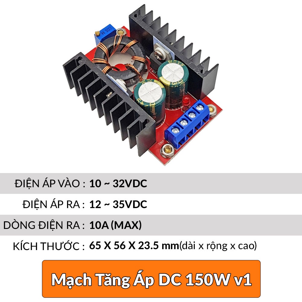 Mạch tăng áp Boost áp công suất cao 150W V1 | 150W V2 | 250W | 400W