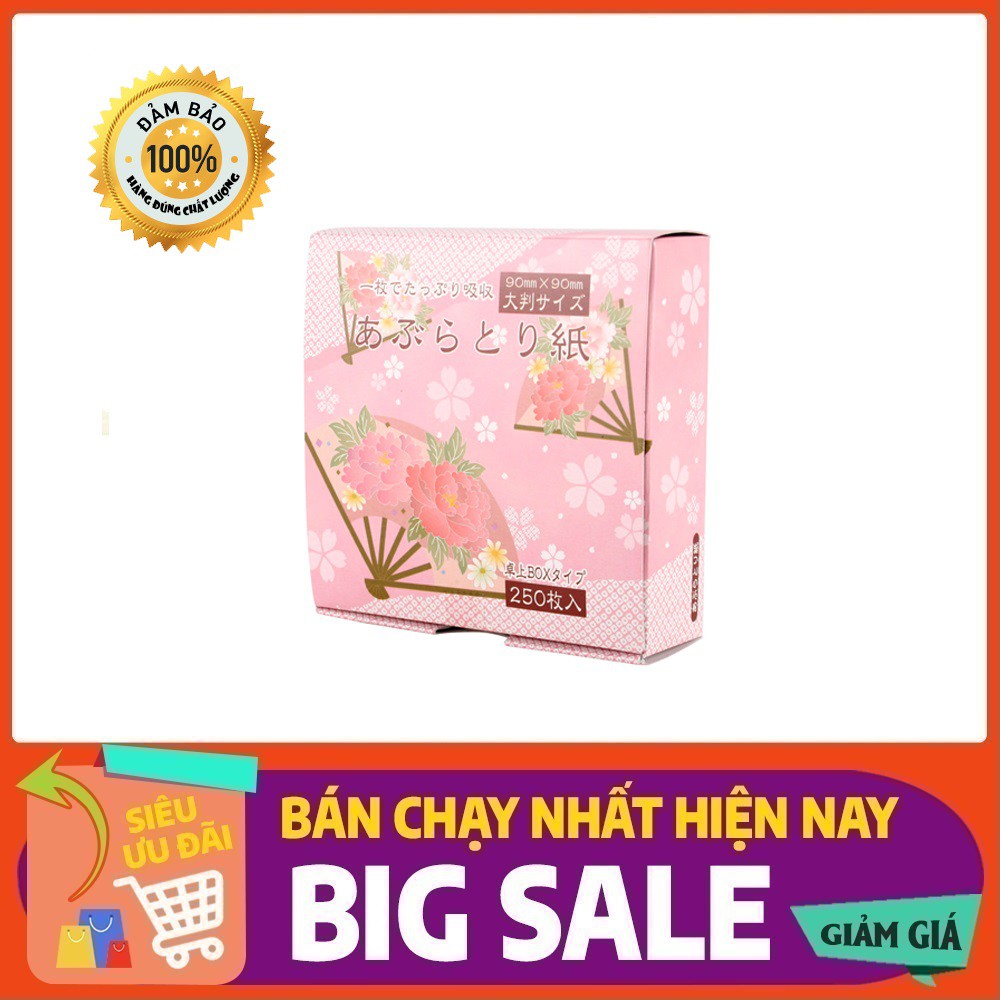 SET 250 TỜ GIẤY THẤM DẦU NHẬT BẢN