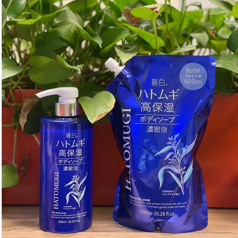 Sữa Tắm Dưỡng Ẩm Trắng Da Chiết Xuất Ý Dĩ Hatomugi Moisturizing Washing