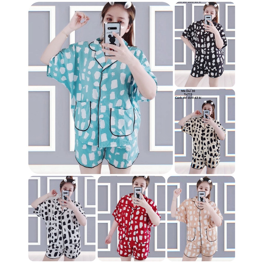 DUI30 - DUI31 - SET BỘ TIỂU THƯ QUẦN ĐÙI DƯỚI 63 KG - SET PIJAMA CÁNH DƠI DỄ THƯƠNG HÌNH THẬT