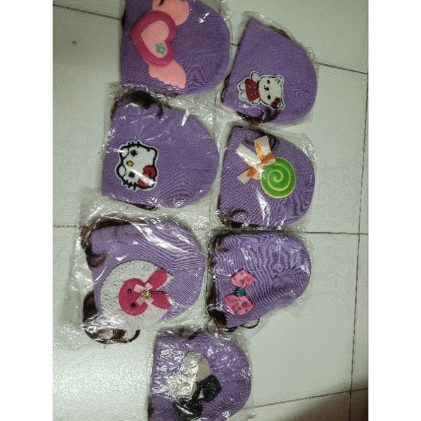 Nón  len tóc giả cho bé