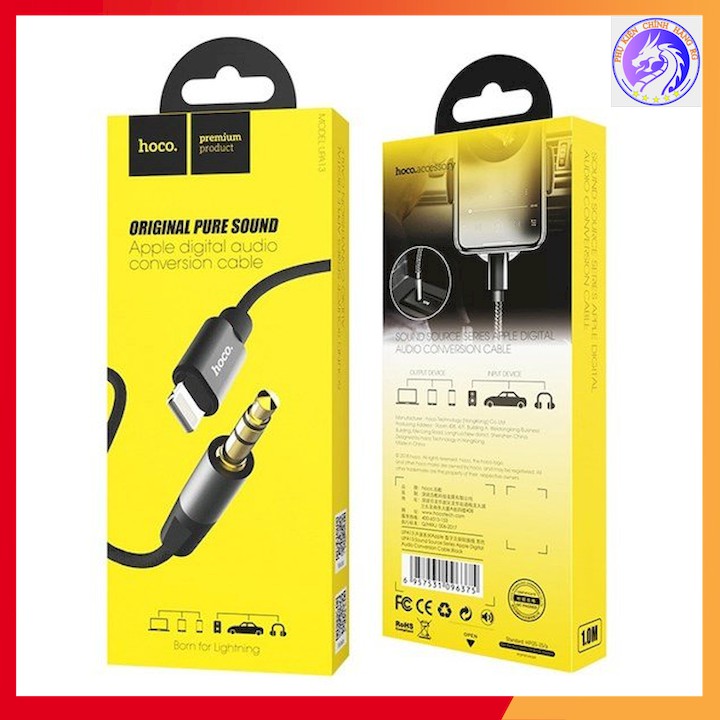 CÁP AUDIO DÂY DÙ LIGHTNING VÀ JACK 3.5MM HOCO UPA13