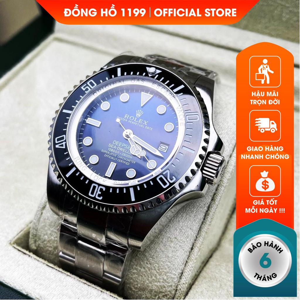 Đồng hồ cơ nam dây thép cao cấp chống nước chống xước tuyệt đối sang trọng bảo hành 6 tháng RLX1118LN - 1199 Watches | BigBuy360 - bigbuy360.vn