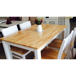 Mặt bàn gỗ cao su phủ bóng 2 mặt chống nước , chống mói mọt MODUN.VN - tt 006