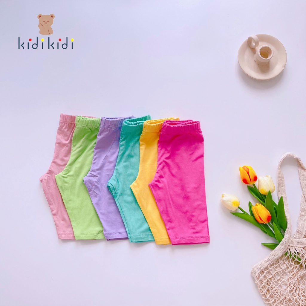 [Bé 7-30kg] Bộ 2 dây quần ngố qua đầu gối Thun Lạnh mềm mịn mát cho bé gái từ 7-30kg [ HÀNG CHUẨN ]