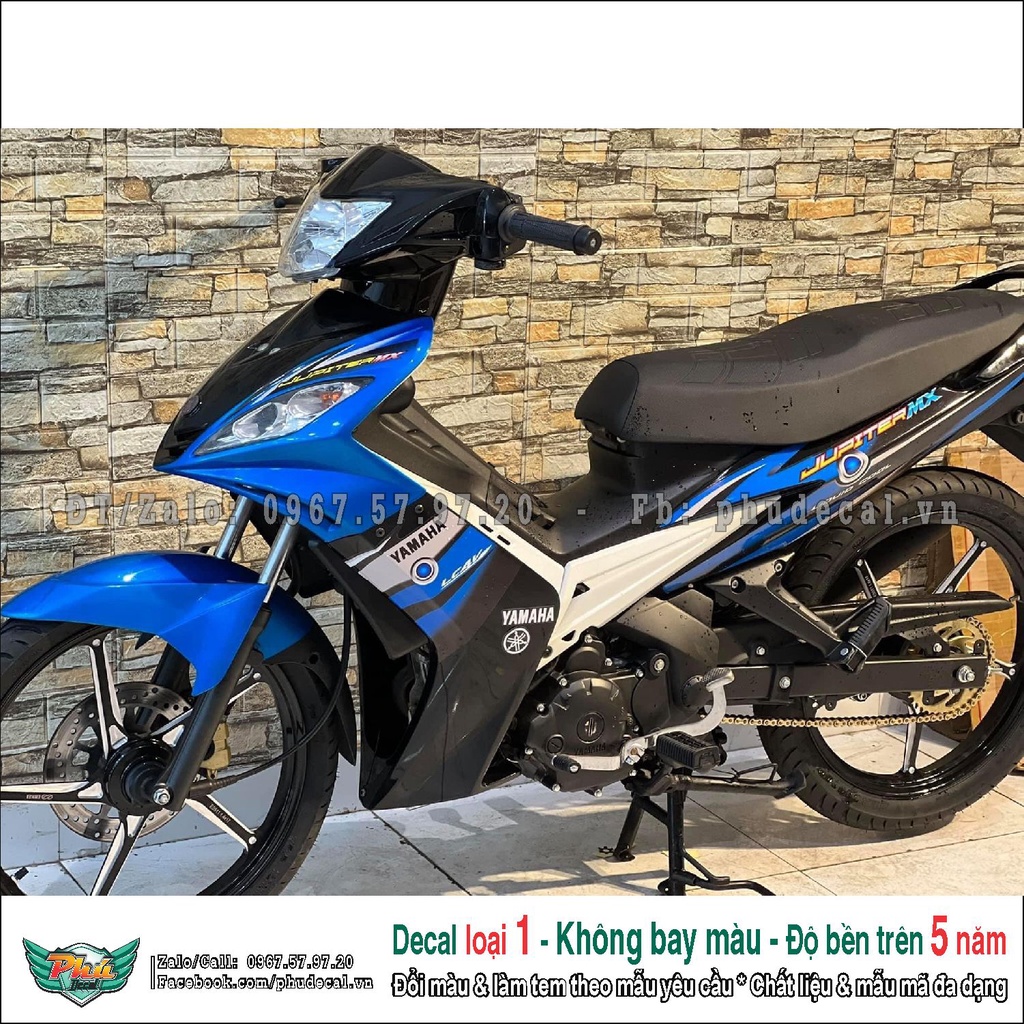 Tem rời Exciter 135 xanh đen (2)