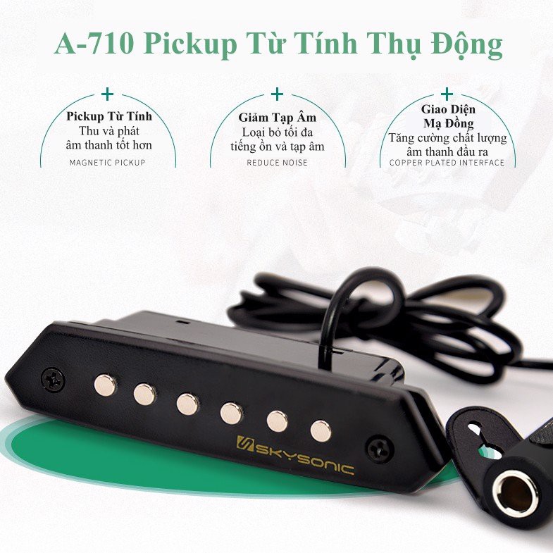 Pickup Đàn Acoustic Guitar Skysonic A-710 (Bộ thu âm Guitar)