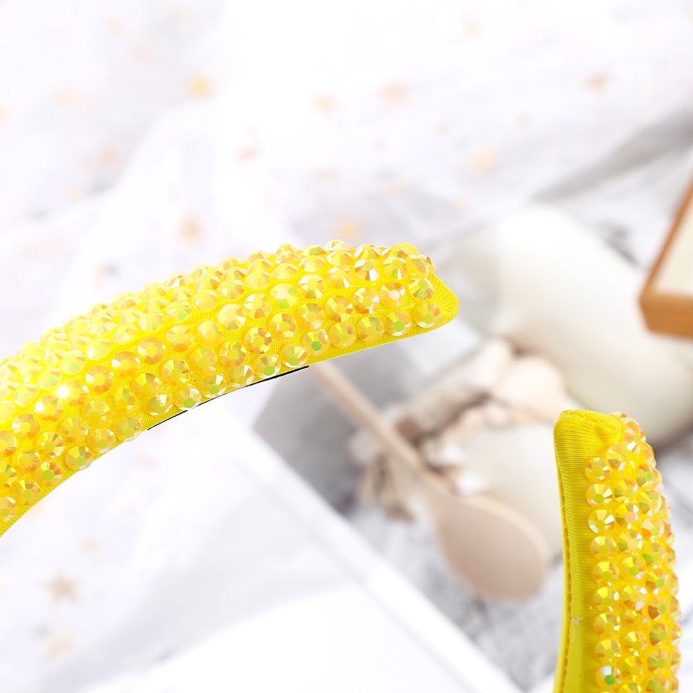 Haimeikang Cài tóc vải lụa sữa đính đá giả kim cương thời trang mới dành cho bạn nữ