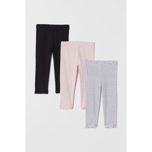 Set 3 legging / quần suông HM auth cho bé