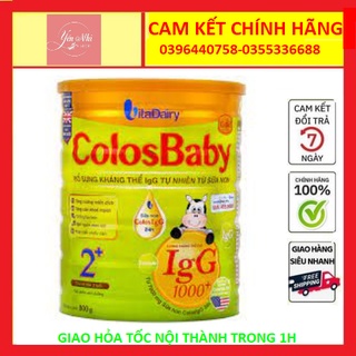 [CÓ MÃ MUỖNG ĐỔI QUÀ] Sữa bột Colosbaby gold 1000IgG 2+ lon 800G date mới