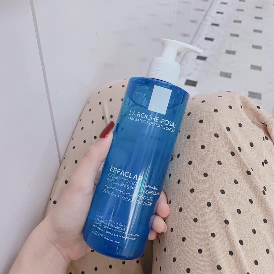 MẪU MỚI - Sữa Rửa Mặt Laroche Posay Pháp 400ML - Gel Rửa Mặt Kiềm Dầu, Giảm Mụn