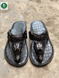 Dép Đầu Cá Sấu Màu Đen size 41-42-40-39