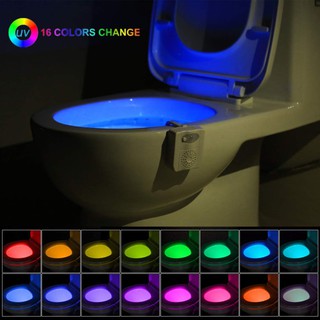 Đèn LED Toilet treo bồn cầu có tia UV diệt khuẩn; tính năng LỌC KHÔNG KHÍ; LED 16 màu cảm ứng tự động bật tắt SMARTZY