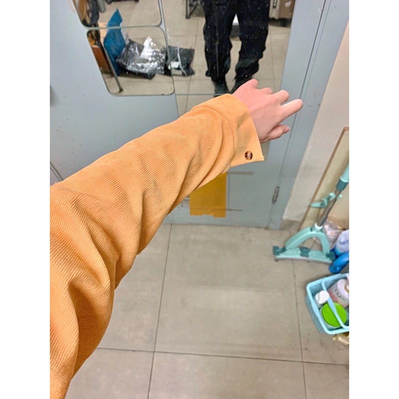 Áo sơ mi nhung nam nữ uinisex phong cách Hàn Quốc cổ điển | BigBuy360 - bigbuy360.vn