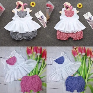 Combo 2 bộ kate lụa cho bé 7-23kg