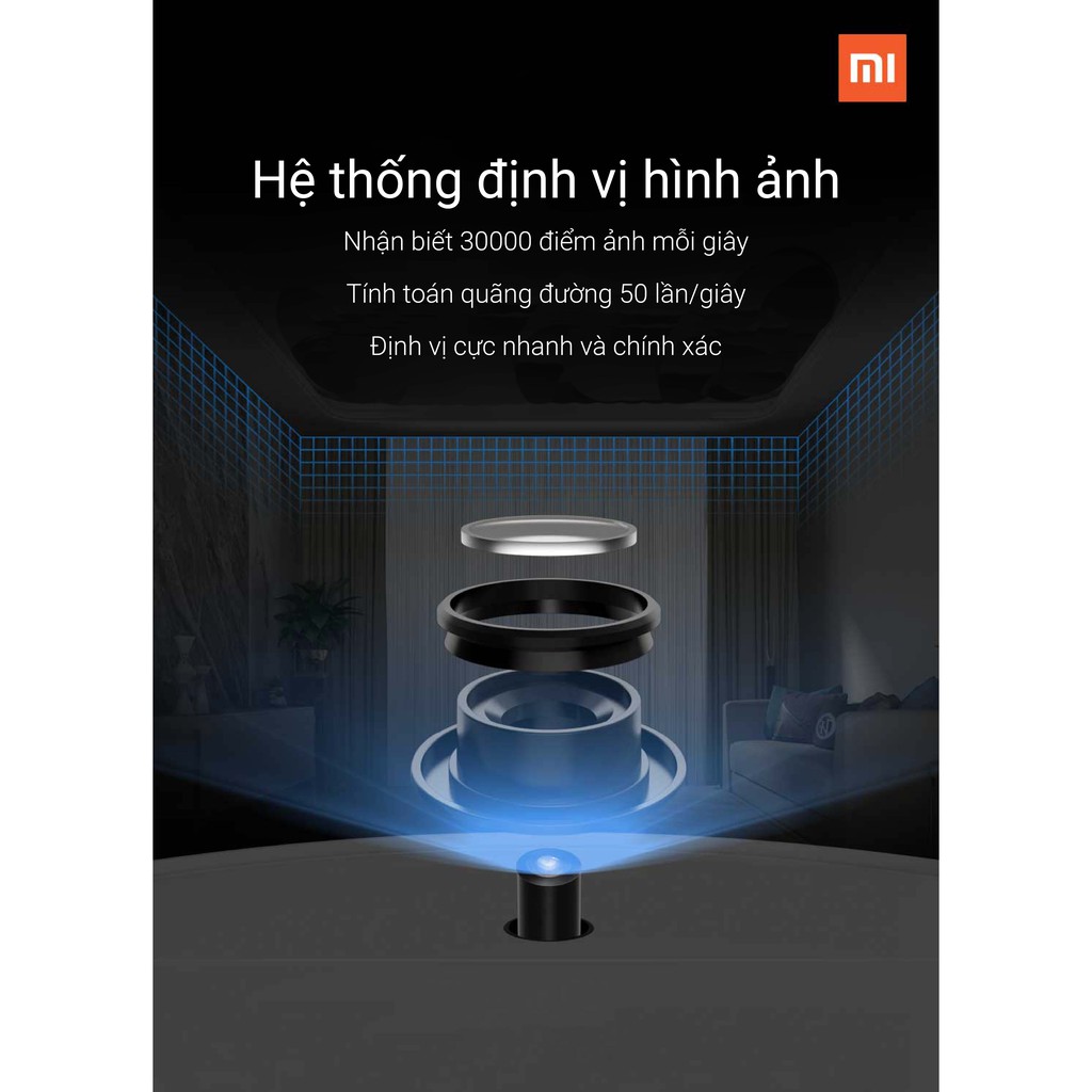 Robot Hút Bụi, Lau Nhà Thông Minh Xiaomi Mi Robot VacuumMop SKV4093GL Hàng chính hãng