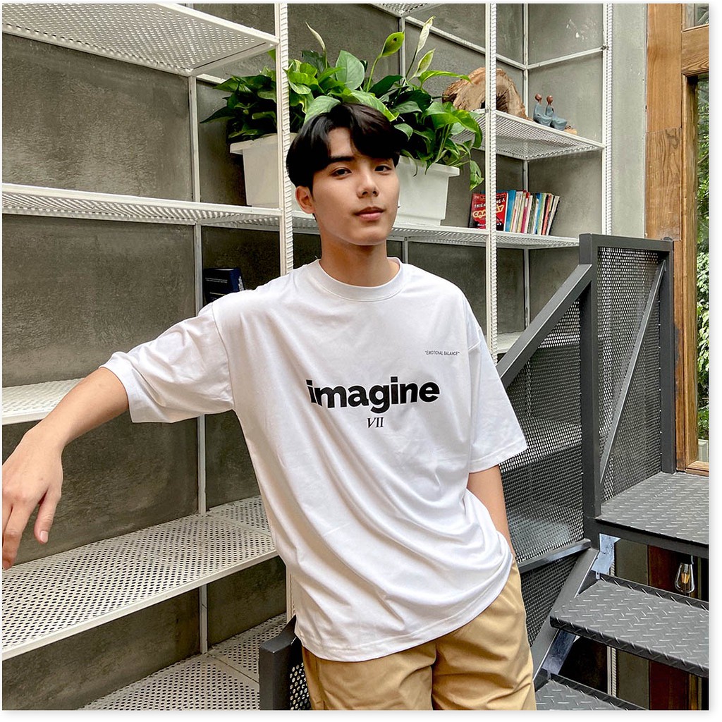 Áo Thun Nam Nữ Imagine VII Unisex - Kiểu áo phông form rộng tay lỡ Ulzzang Leevin Store AQA1807 32 vuhuyenstore