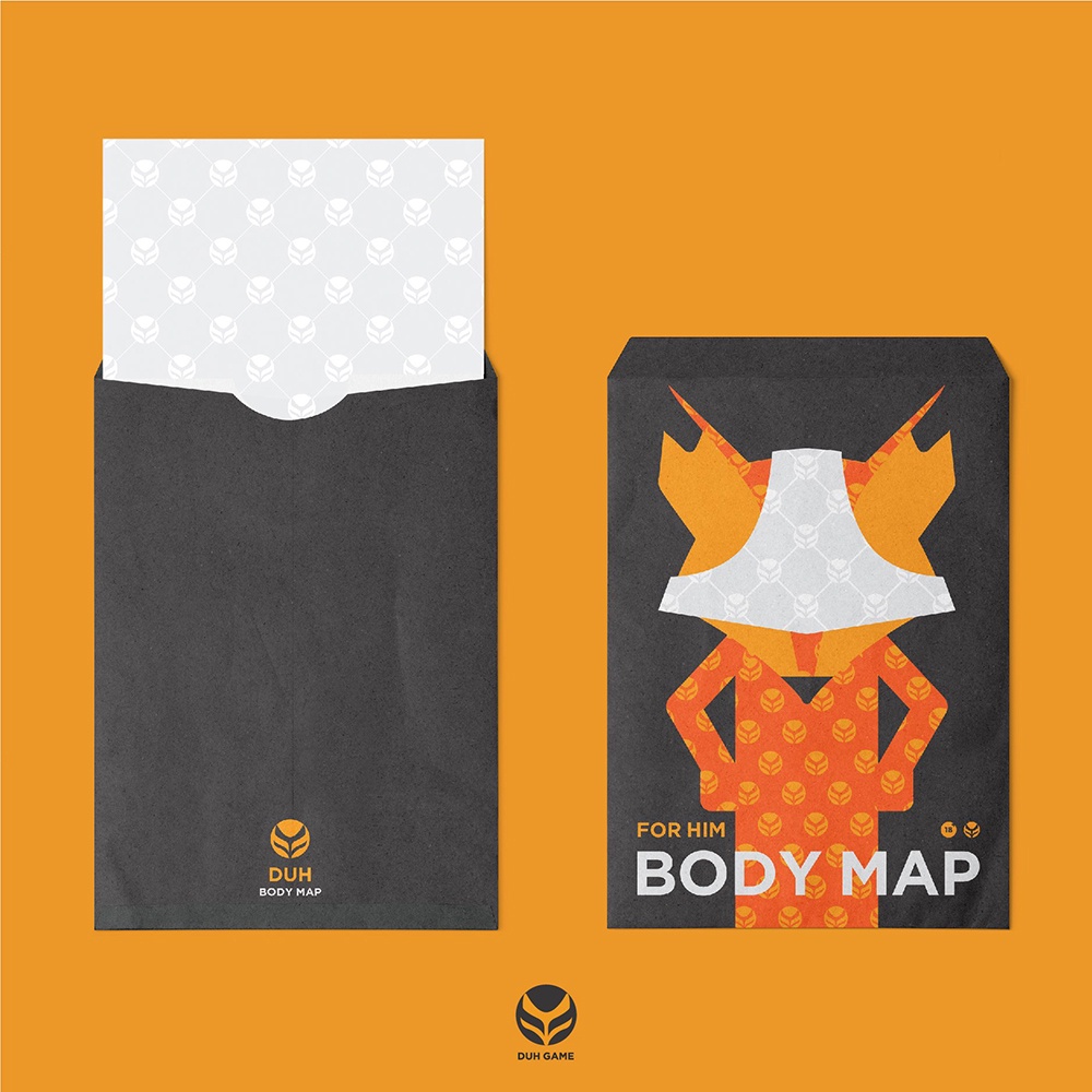 [Che Tên] Bảng Game Body Map Nam Dành Cho Cặp Đôi Dạo Đầu Khám Phá Cơ Thể Nam Kèm 30 Thẻ Bài Mệnh Lệnh Tư Thế Tình Ái