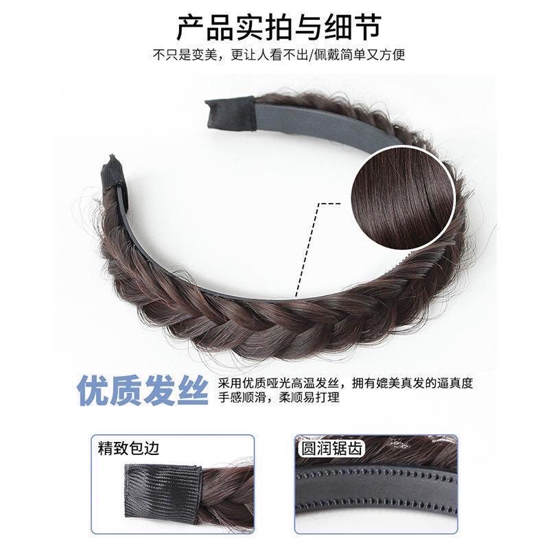 băng đô tóc giả thắt bím phong cách thời trang hàn quốc cho nữ mã Th13468