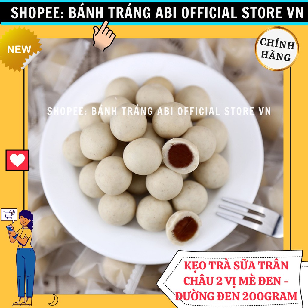 [XU HƯỚNG KẸO TREND] KẸO TRÀ SỮA TRÂN CHÂU HỘP 200GRAM 2 VỊ HOT HIT🧋