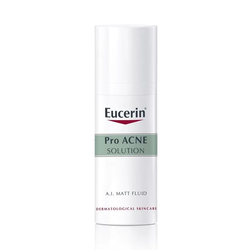 Kem giúp kiểm soát dầu, giảm mụn Eucerin Pro Acne A.I Matt Fluid 50ml