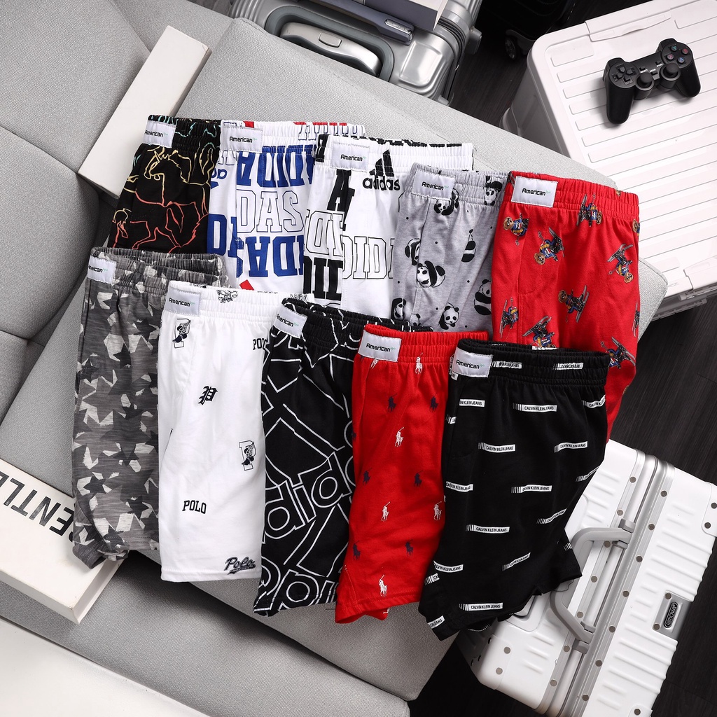 Quần đùi nam nữ mặc ngủ, ở nhà hay đi chơi 100% cotton [ Ngủ nam ]