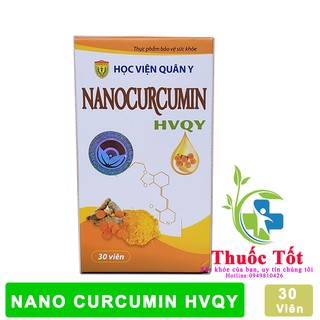 [Chính Hãng ] Viên uống Nano Curcumin HVQY (hộp 30 viên) / Hàng Mới
