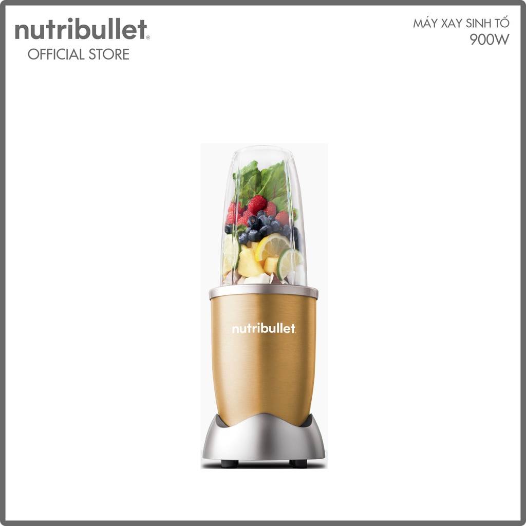 [Mã ELHA22 giảm 6% đơn 300K] [CHÍNH HÃNG] MÁY XAY SINH TỐ CÁ NHÂN NUTRIBULLET 900W (CHAMPAGNE / GOLD)