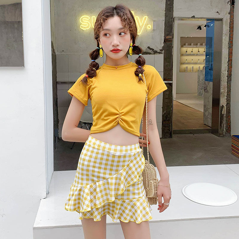 2020 New Korean Ins women Swimsuit Student Cute Two-Piece Swimsuit | BigBuy360 - bigbuy360.vn