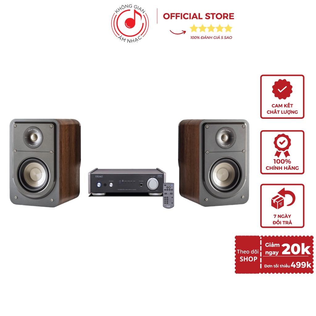 Dàn Hi-fi cao cấp Teac &amp; Polk Signature S15 - Chính Hãng PGI