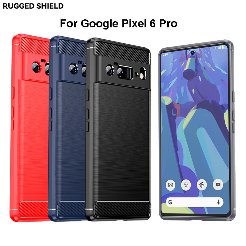 Ốp Điện Thoại Sợi Carbon Mềm Chống Nứt Cho Google Pixel 6A 6 Pro 3 4 5 XL 5XL 4A 5A 5G 4XL 3XL