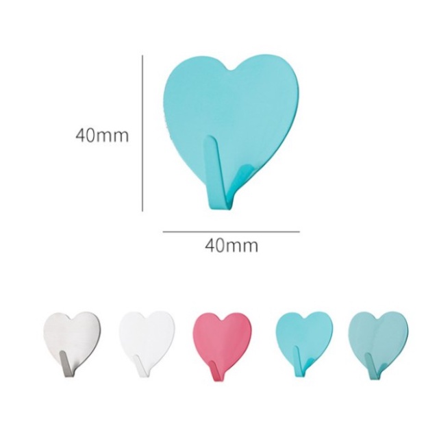 5 móc dán tường trái tim cực xinh