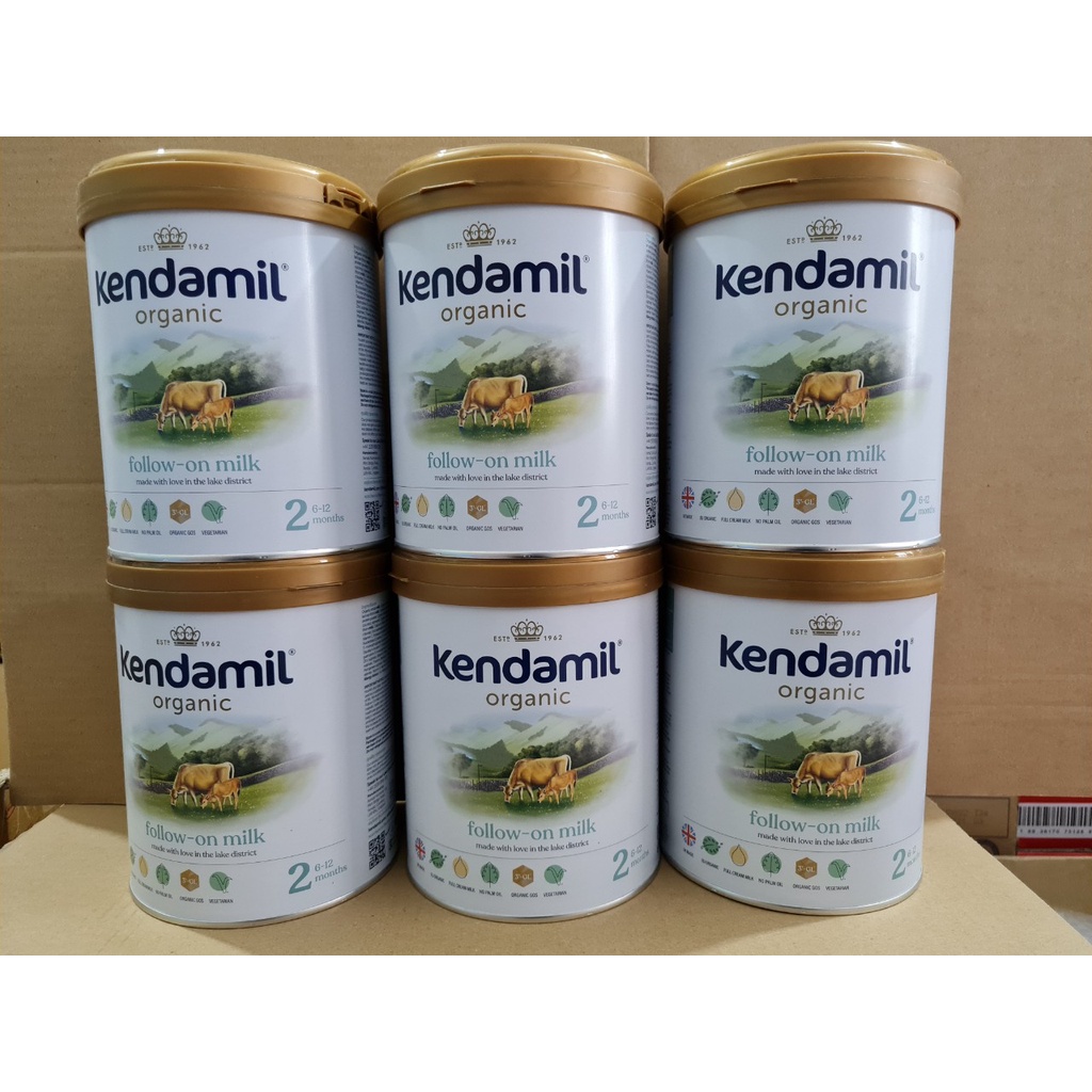 Sữa Kendamil Organic Số 1, 2 ,3 Lon 800g giúp bé phát triển chiều cao, cân nặng, trí não Date 2024 - 1 Đổi 1 Nếu Lỗi NSX